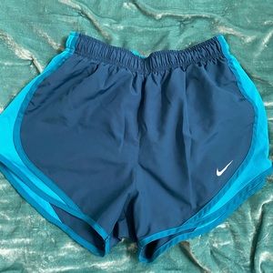 teal nike running shorts